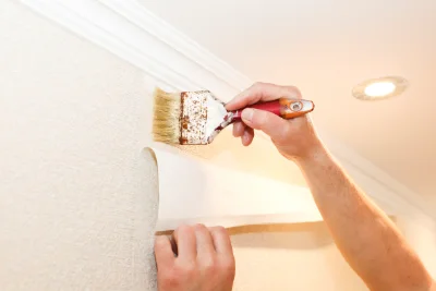 Pose de papier peint à Gournay-le-Guérin — revêtements muraux et toiles de verre